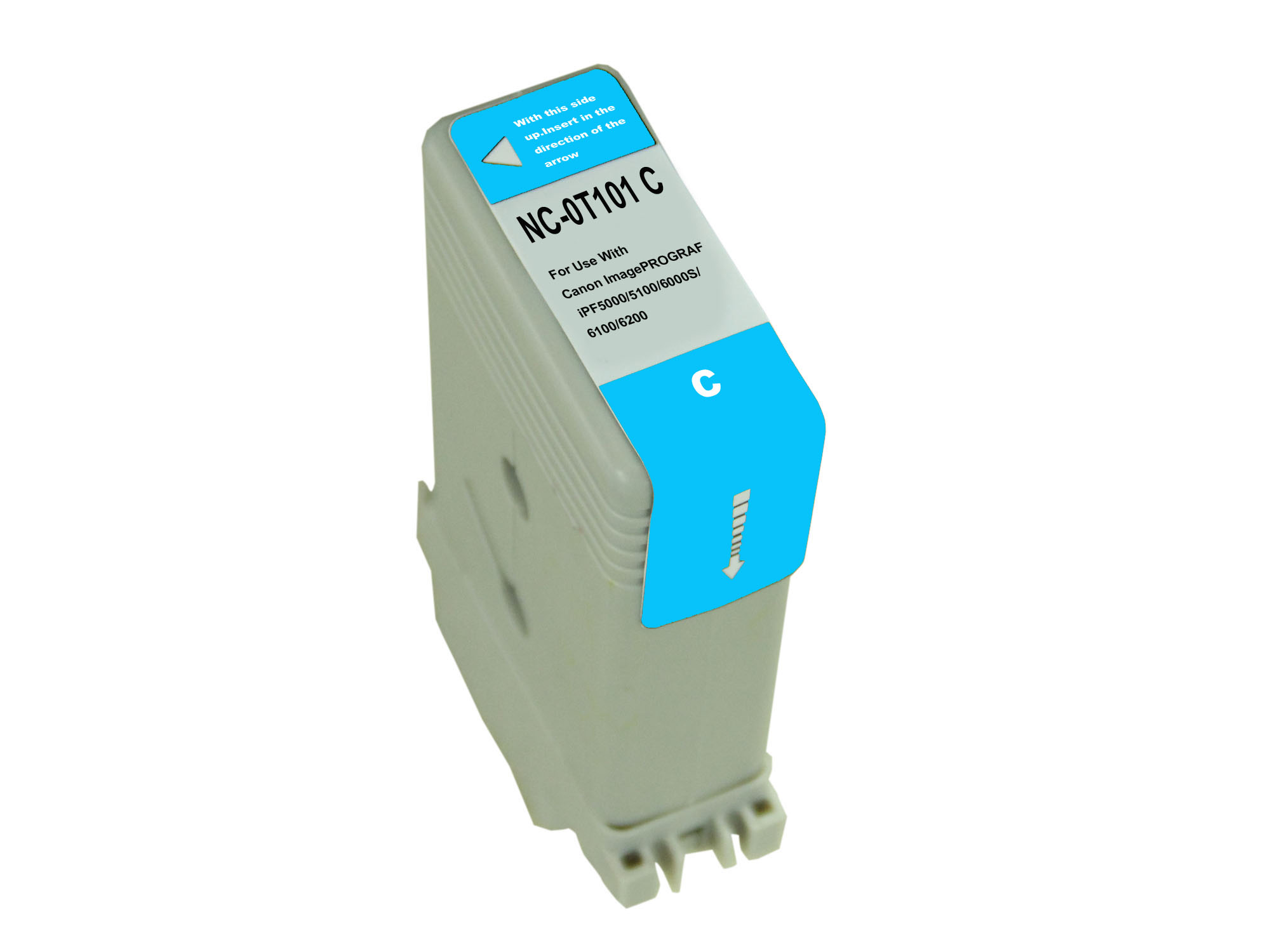 Premium Quality Cyan Pigment Inkjet Cartridge compatible with the Canon PFI101C