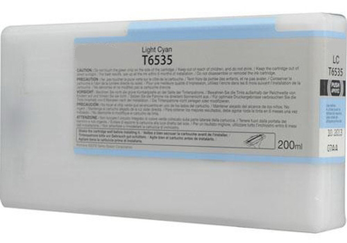 Premium Quality Light Cyan UltraChrome HDR Ink Cartridge compatible with the Epson T653500