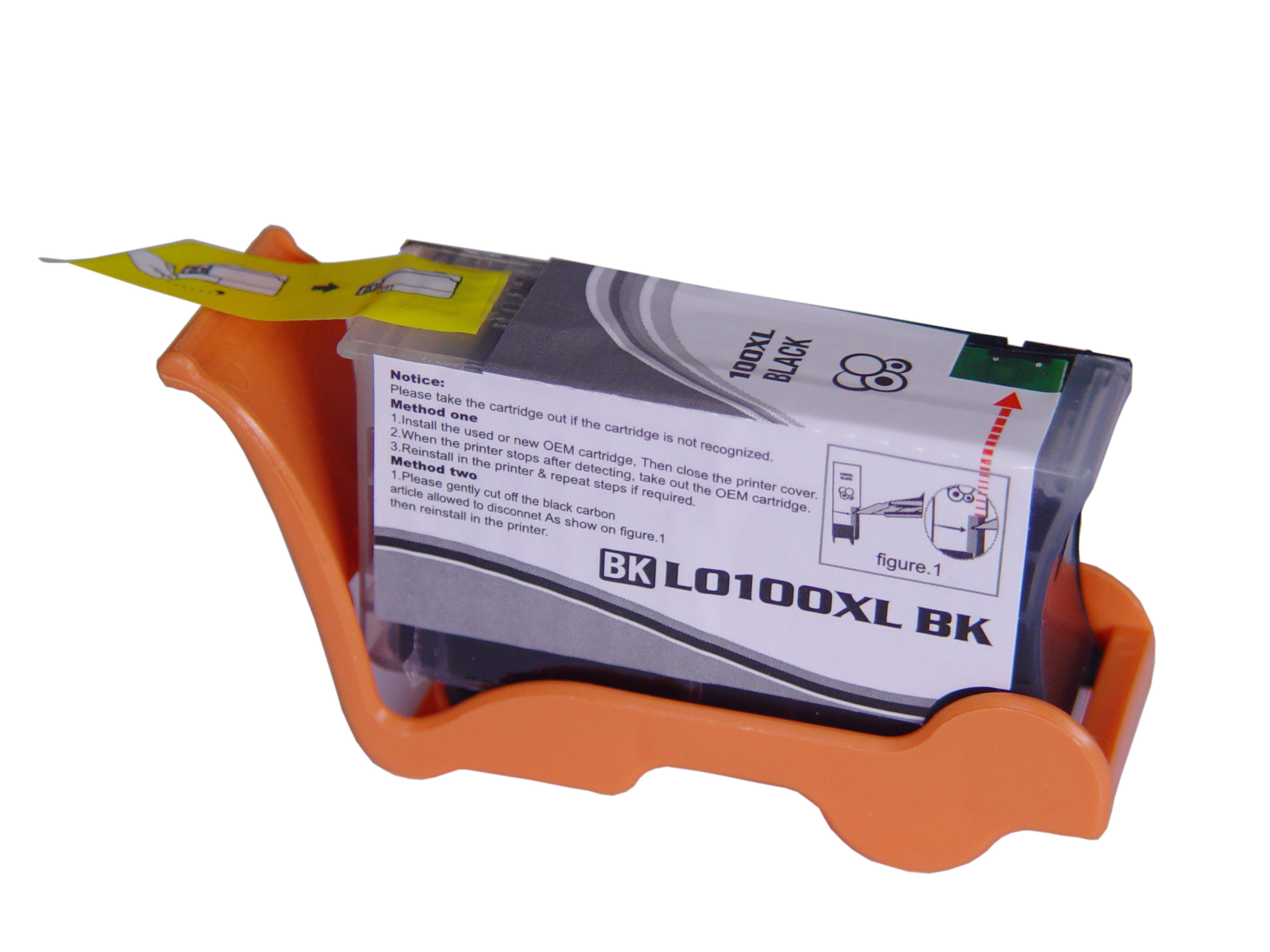 Premium Quality High Capacity Black Ink Cartridge compatible with the Lexmark (100XL) 14N1068